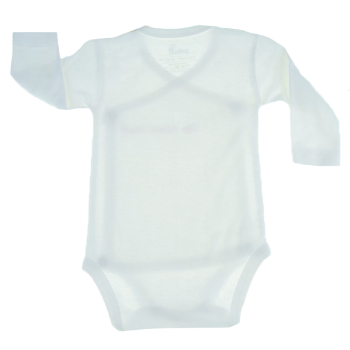 Body cu maneca lunga pentru copii Pifou Model 10 ML10A-58-62-cm, Alb [3]