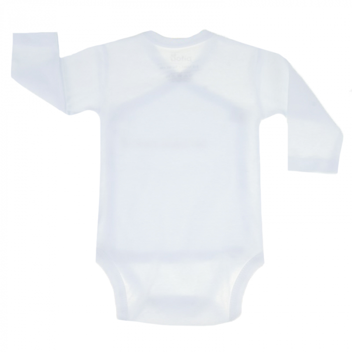 Body cu maneca lunga pentru copii Pifou Model 10 ML10AB1-54-58-cm, Alb [3]