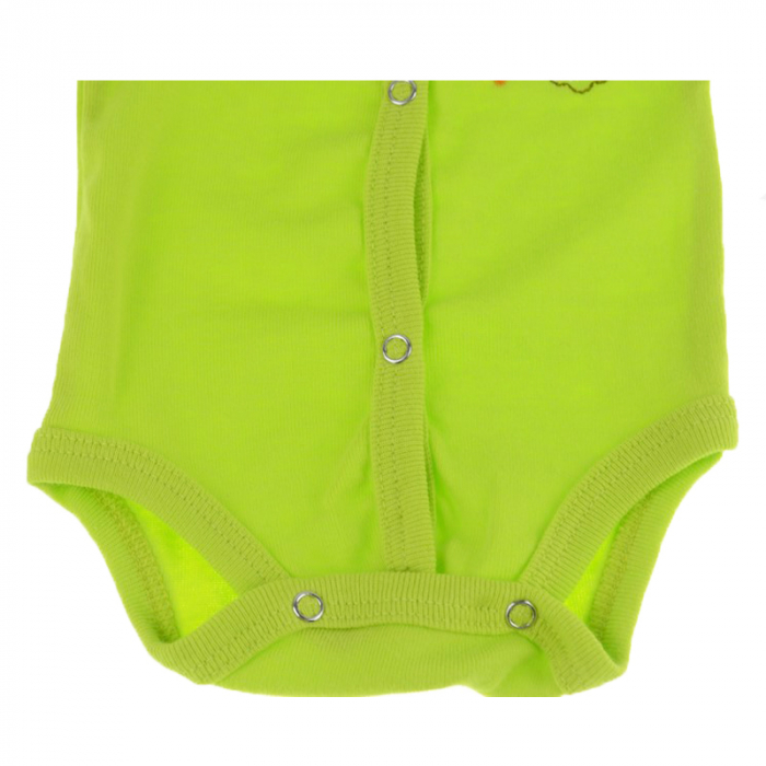 Body cu maneca lunga pentru copii Pifou Model 11 M11V-46-50-cm, Verde [2]