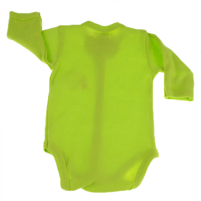 Body cu maneca lunga pentru copii Pifou Model 11 M11V-46-50-cm, Verde [3]