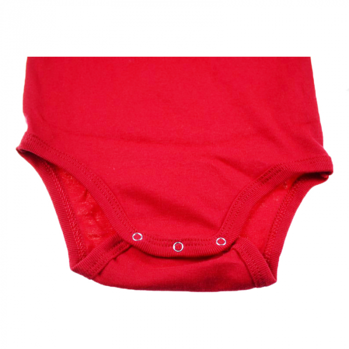 Body cu maneca lunga pentru copii Pifou Model 9 BPCP-1R-62-cm, Rosu [2]