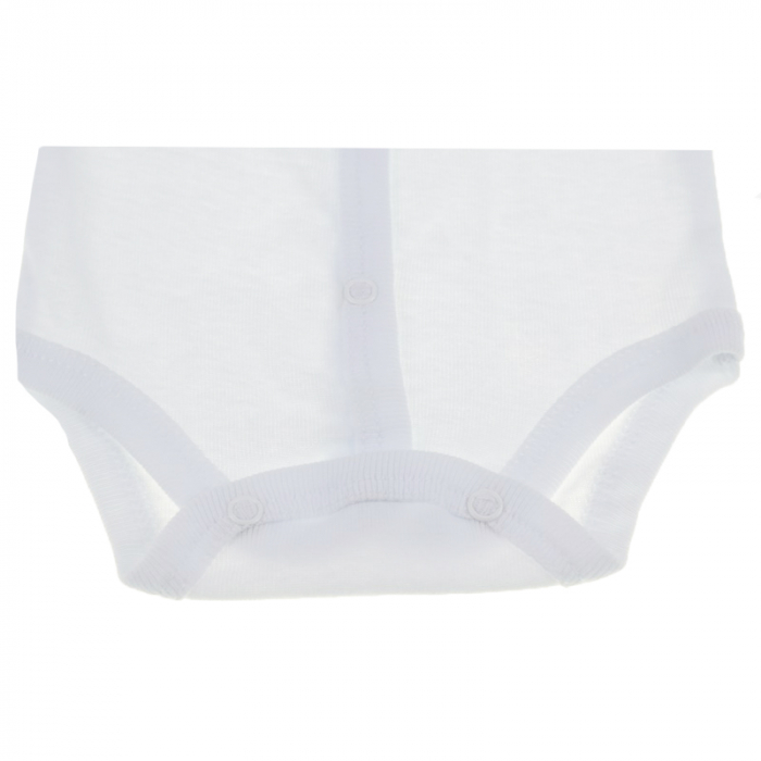 Body cu maneca lunga pentru copii Pifou Model11-42-46-cm, Alb [2]