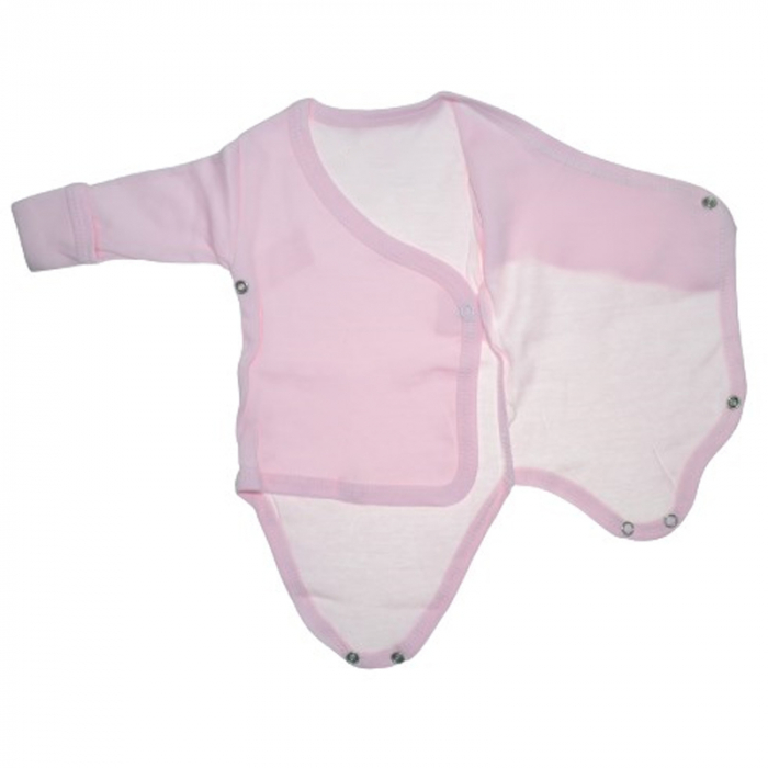 Body cu maneca lunga pentru fete BabyToo BB1411R, Roz [2]