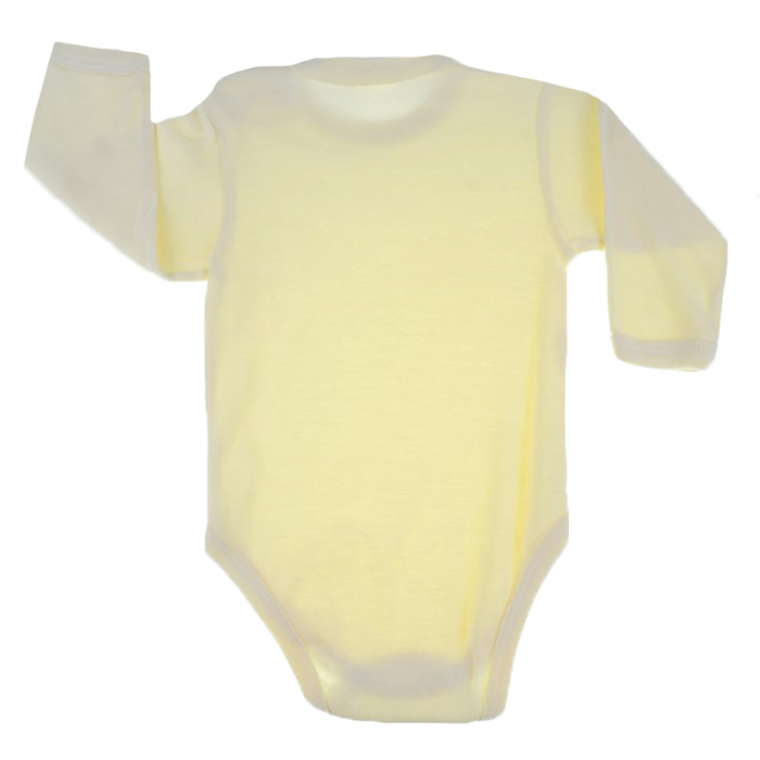 Body cu maneca lunga pentru copii Bambi Kid BBK02-74-cm, Galben [3]