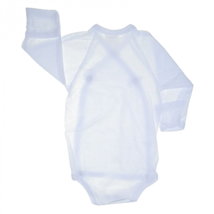 Body cu maneca lunga pentru copii Happy CA52427-Z1-56, Alb [2]