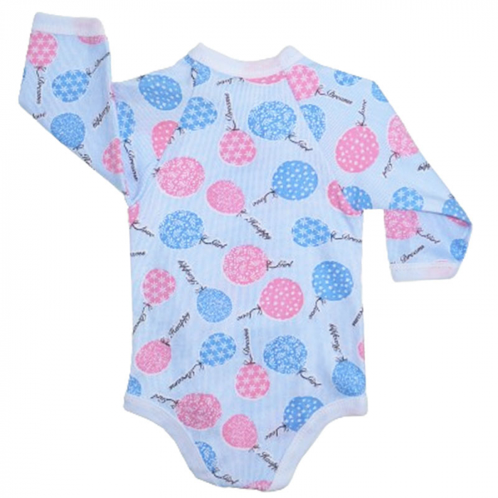 Body cu maneca lunga pentru copii Mini Junior 220124, Albastru [2]