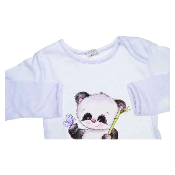 Body cu maneca lunga pentru copii, Marcinkowski 95405570, Alb [2]