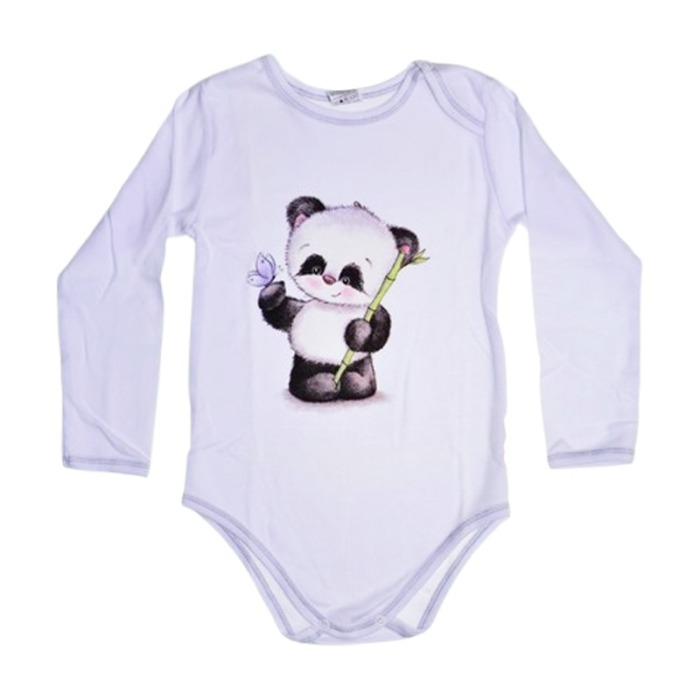 Body cu maneca lunga pentru copii, Marcinkowski 95405570, Alb [1]