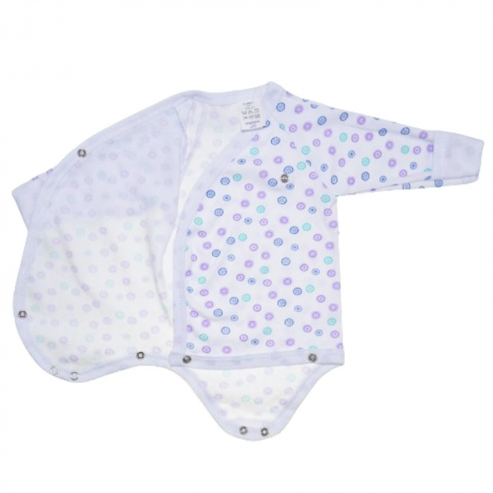 Body cu maneca lunga pentru copii Mini Junior 220124-3, Alb [3]