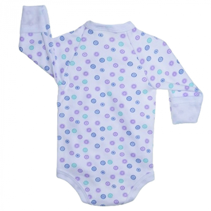 Body cu maneca lunga pentru copii Mini Junior 220124-3, Alb [2]