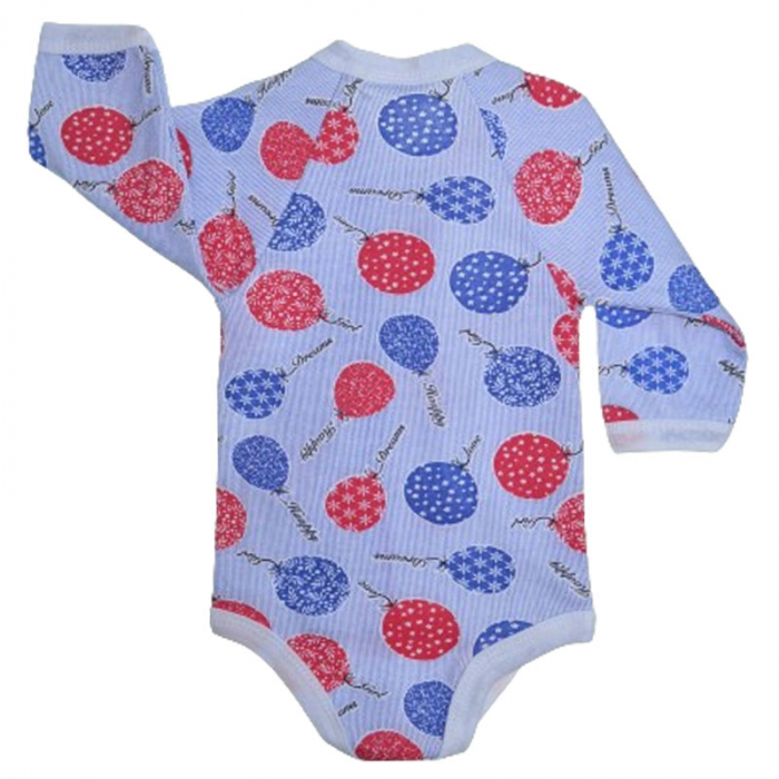 Body cu maneca lunga pentru copii Mini Junior 220124-5, Albastru [2]