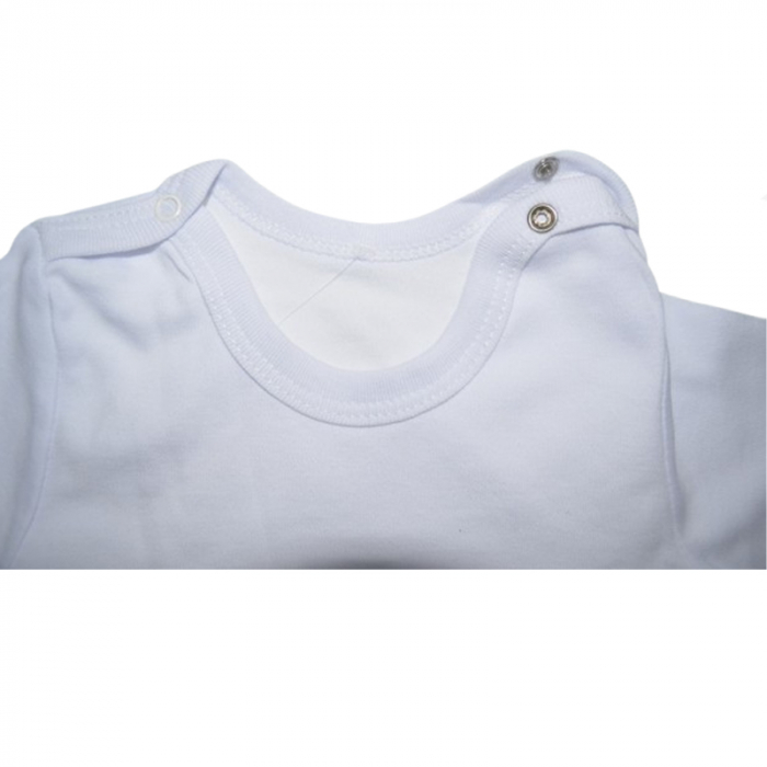 Body cu maneca lunga pentru copii Mini Junior BDY-MJ22, Alb [2]