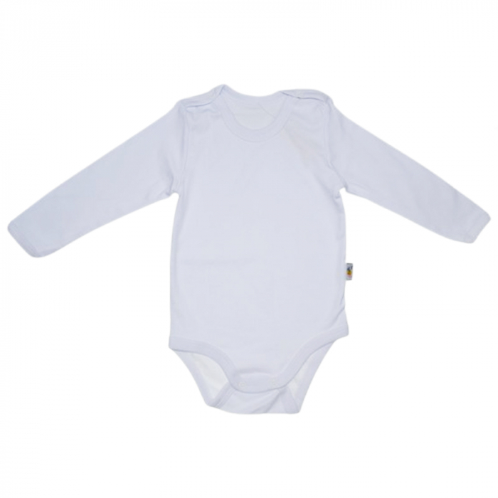 Body cu maneca lunga pentru copii Mini Junior BDY-MJ22, Alb [1]