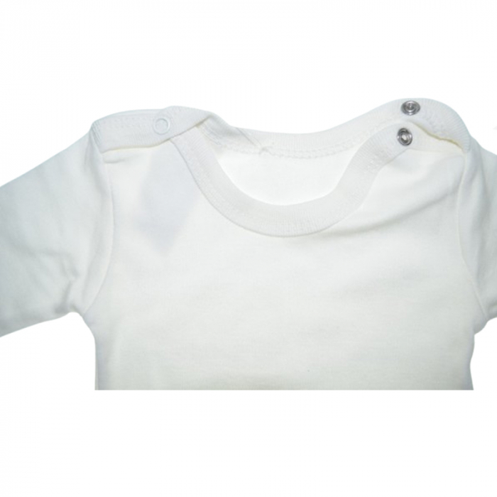 Body cu maneca lunga pentru copii Mini Junior BDY-MJ23, Crem [2]