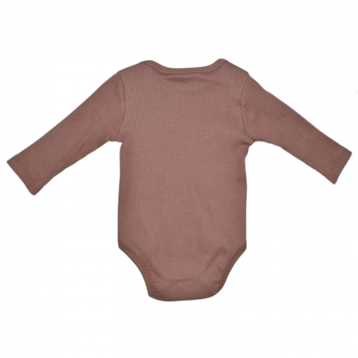 Body cu maneca lunga pentru copii, Mini Junior, BDY-MJ4, Maro [2]