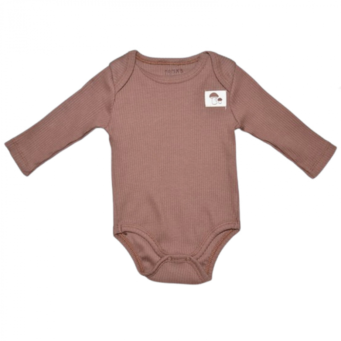 Body cu maneca lunga pentru copii, Mini Junior, BDY-MJ4, Maro [1]