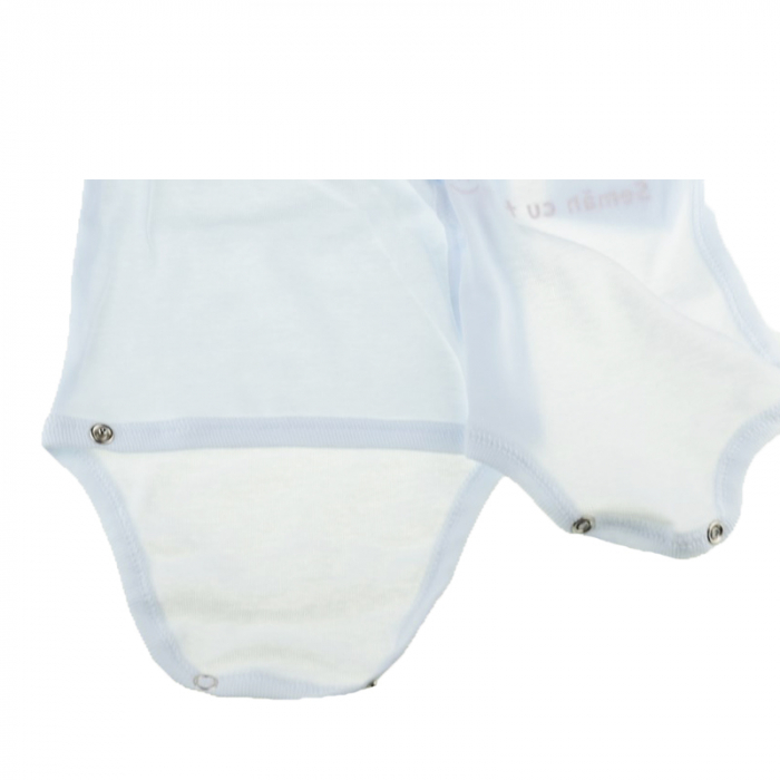 Body cu maneca lunga pentru copii Pifou Model 10 ML M10ML2-AA-66-70-cm, Alb [2]
