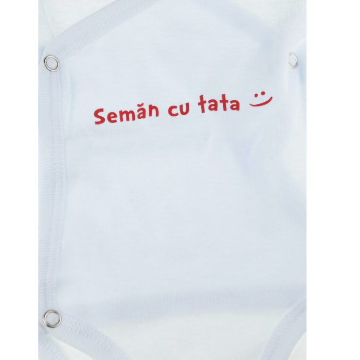 Body cu maneca lunga pentru copii Pifou Model 10 ML M10ML2-AA-66-70-cm, Alb [3]
