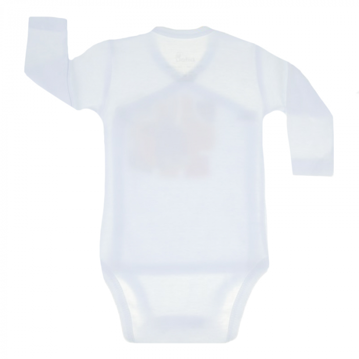 Body cu maneca lunga pentru copii Pifou Model 10 ML10-A1-58-62-cm, Alb [2]