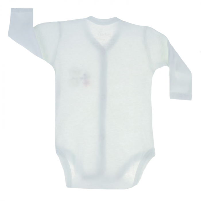 Body cu maneca lunga pentru copii Pifou Model 11 M11-A1-46-50, Crem [2]