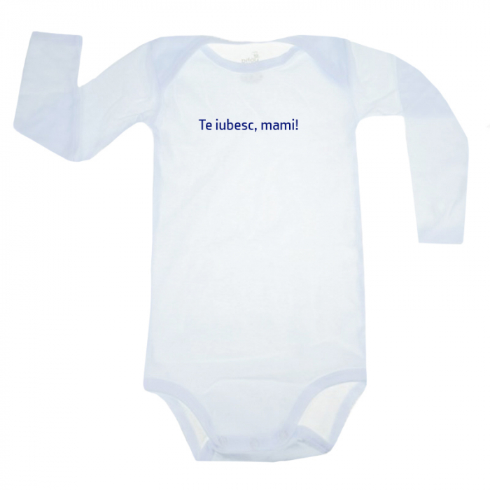 Body cu maneca lunga pentru copii Pifou Model 6 MDL6-33, Alb [1]