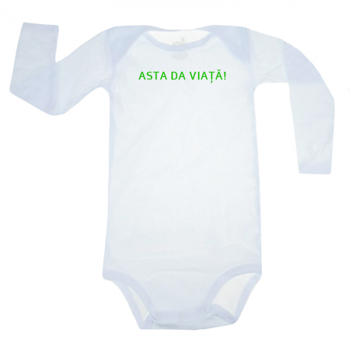Body cu maneca lunga pentru copii Pifou Model 6 MDL6-74, Alb [1]