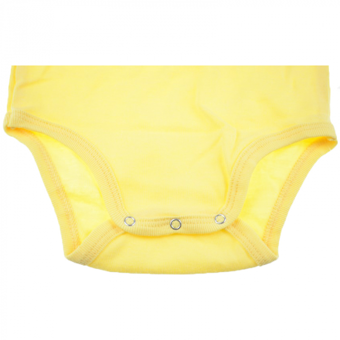 Body cu maneca lunga pentru copii Pifou Model 9 BPCP-2G-62-cm, Galben [2]