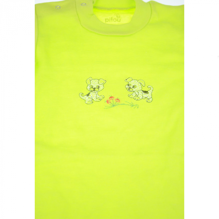 Body cu maneca lunga pentru copii Pifou Model 9 BPCP-4V-92-cm, Verde [3]