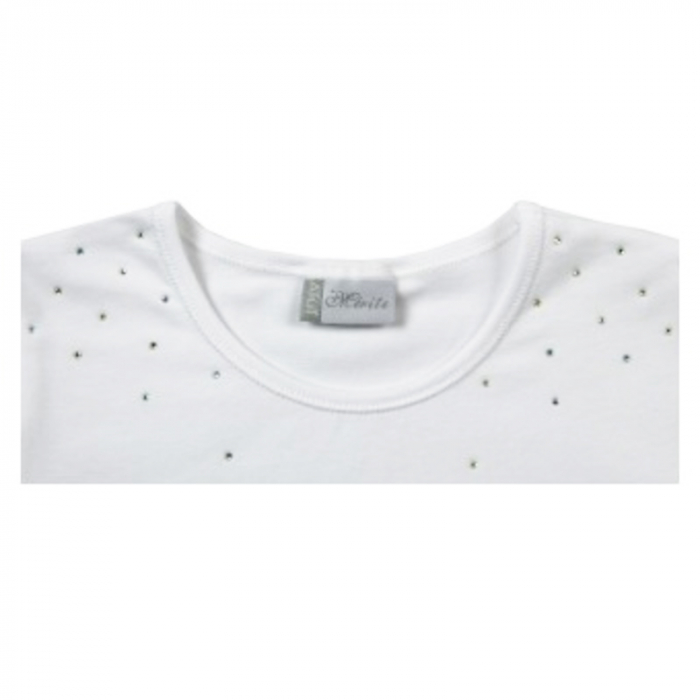 Body cu maneca lunga pentru fete Atut A-5121-146-cm, Alb [2]