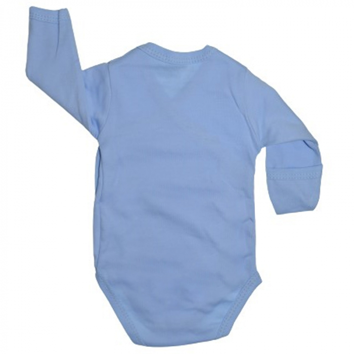 Body cu maneca lunga pentru baieti BabyToo BB1411A, Albastru [2]