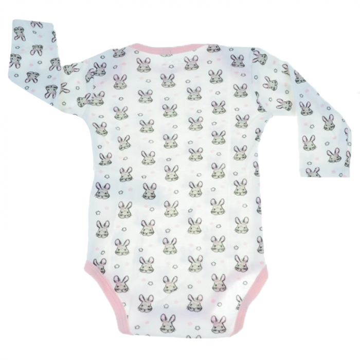 Body cu maneca lunga pentru fete E Plus M 59754A-86-cm, Alb [2]