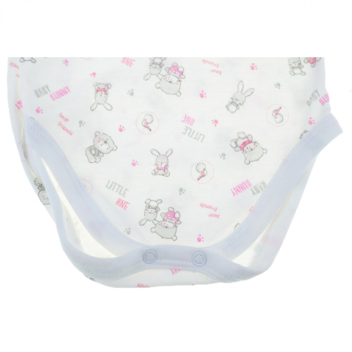 Body cu maneca lunga pentru fete Karen BFK-1A-86-cm, Alb [2]