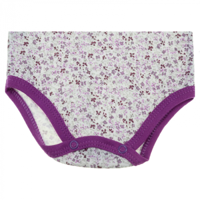 Body cu maneca lunga pentru fete Koala 2822-80-cm, Mov [2]