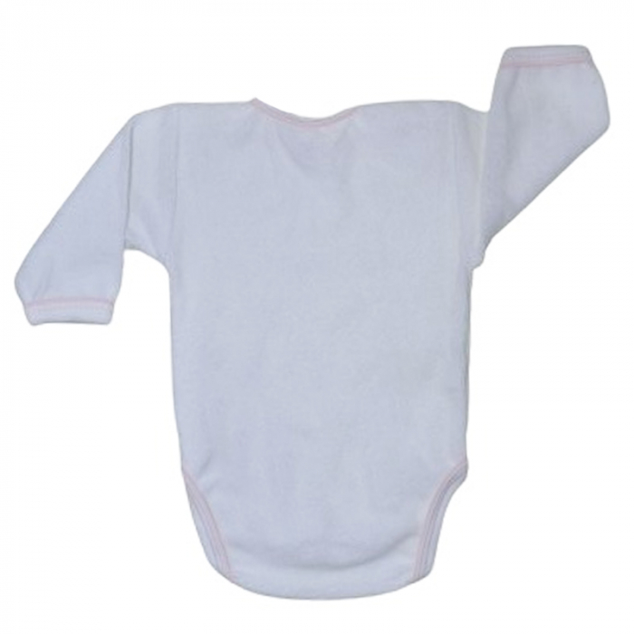 Body cu maneca lunga pentru fete Koala Bobas  K741, Alb [2]