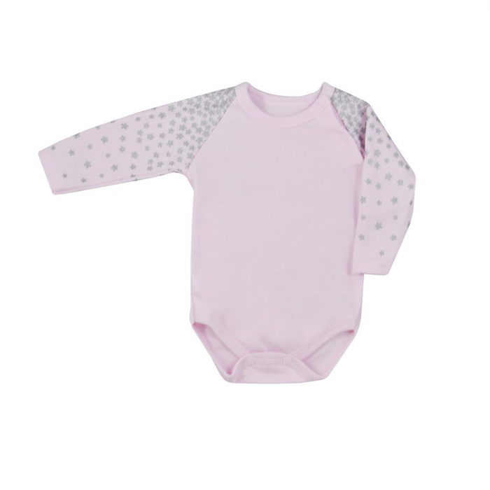 Body cu maneca lunga pentru fete Koala Bratki 08-380R_74 cm, Roz [1]