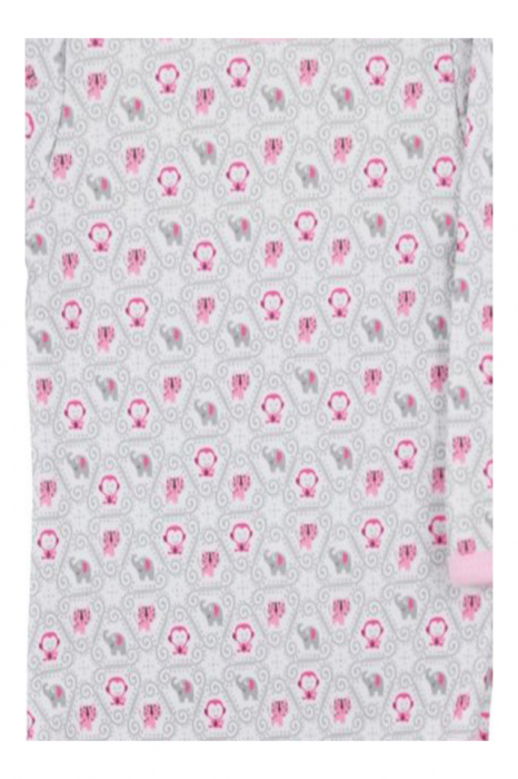 Body cu maneca lunga pentru fete Koala Dzungla 05-738-A1-74-cm, Roz [3]