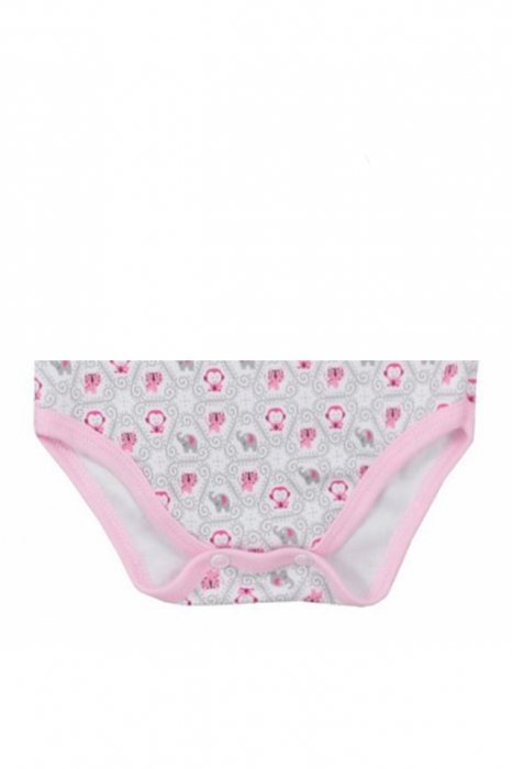 Body cu maneca lunga pentru fete Koala Dzungla 05-738-A1-74-cm, Roz [2]