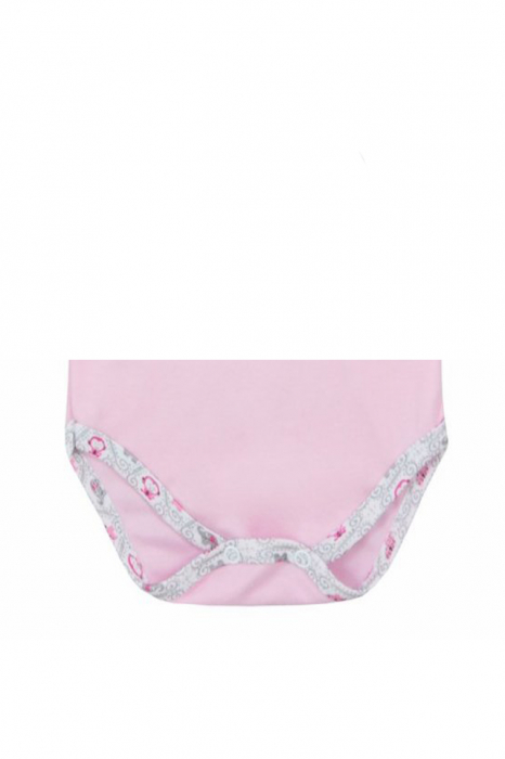 Body cu maneca lunga pentru fete Koala Dzungla 05-738-R-80-cm, Roz [3]
