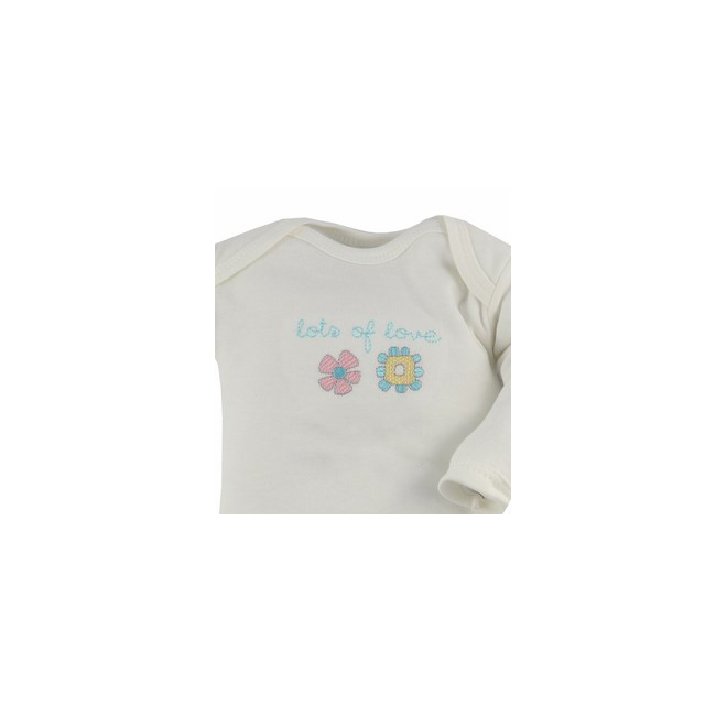 Body cu maneca lunga pentru fete Koala Flower A01-033C-98-cm, Crem [2]