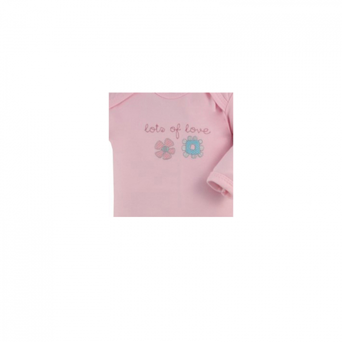 Body cu maneca lunga pentru fete Koala Flower A01-034_68 cm, Roz [2]