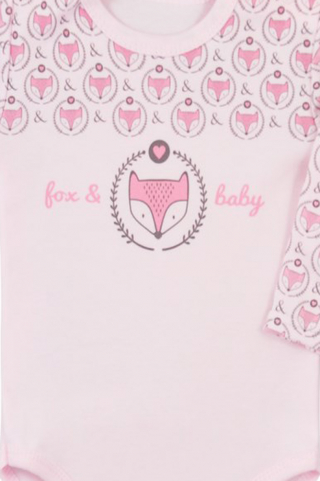 Body cu maneca lunga pentru fete Koala Lisek 3871-74, Roz [3]