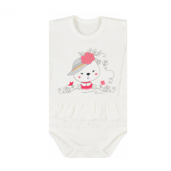 Body cu maneca lunga pentru fete Koala Misia 3771-68-cm, Crem [2]