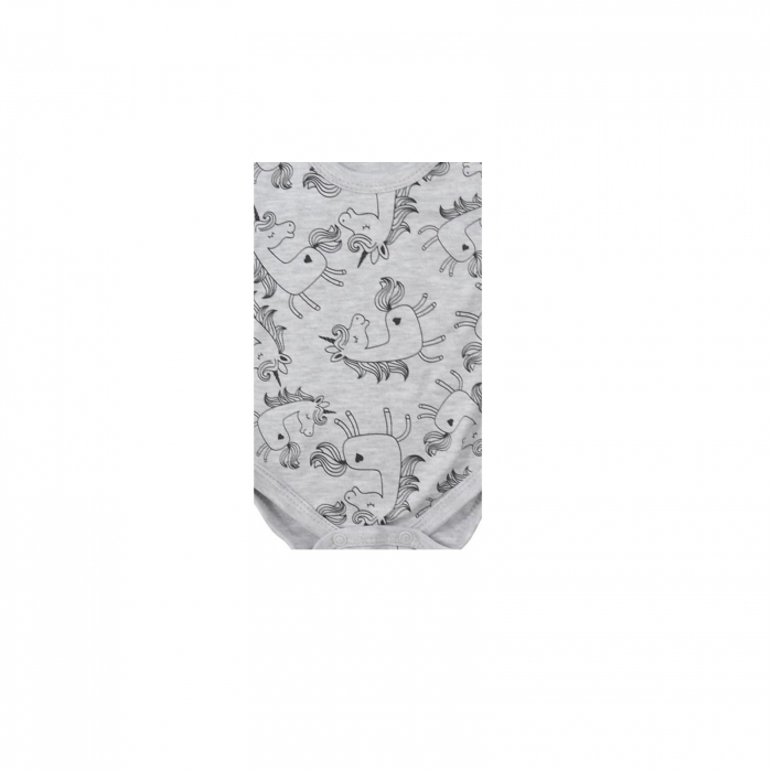 Body cu maneca lunga pentru fete Koala Sleepysaurus 08-702G_86 cm, Gri [2]