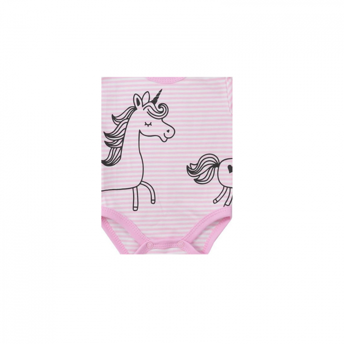 Body cu maneca lunga pentru fete Koala Sleepysaurus 08-702R_86 cm, Roz [2]