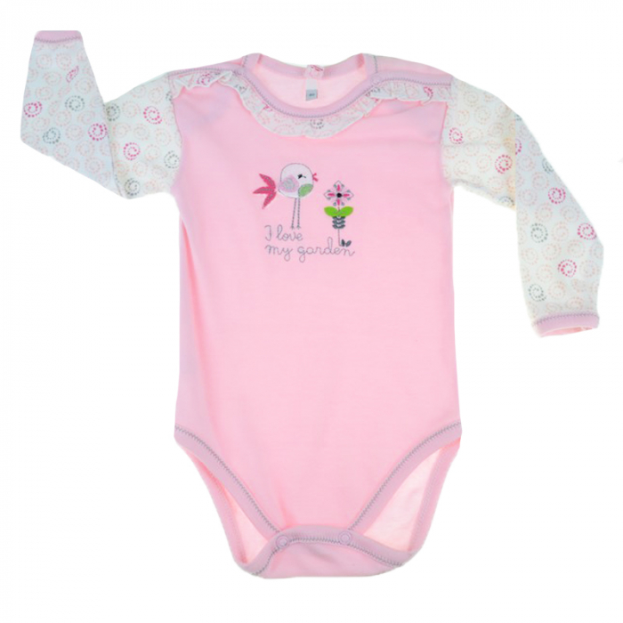 Body cu maneca lunga pentru fete Koala Tajemniczy Ogrod 04-225-80-cm, Roz [1]