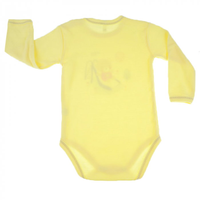 Body cu maneca lunga pentru fete Koala Zabaw 3625-GA-86-cm, Galben [3]