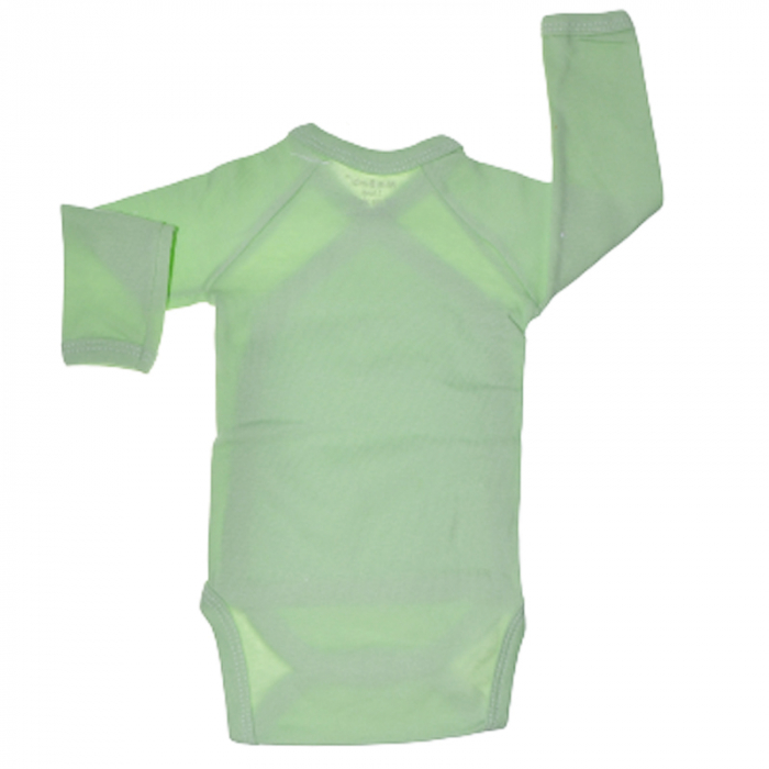 Body cu maneca lunga pentru fete Mini Bimbi BE0207, Verde [2]