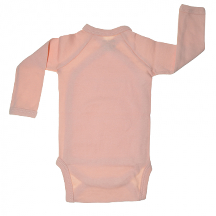 Body cu maneca lunga pentru fete Mini Bimbi BE0209, Coral [2]
