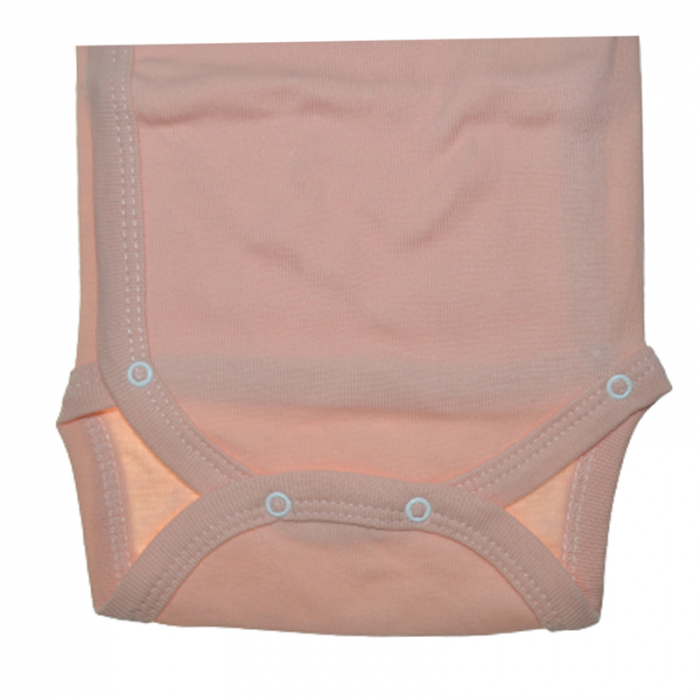 Body cu maneca lunga pentru fete Mini Bimbi BE0209, Coral [3]