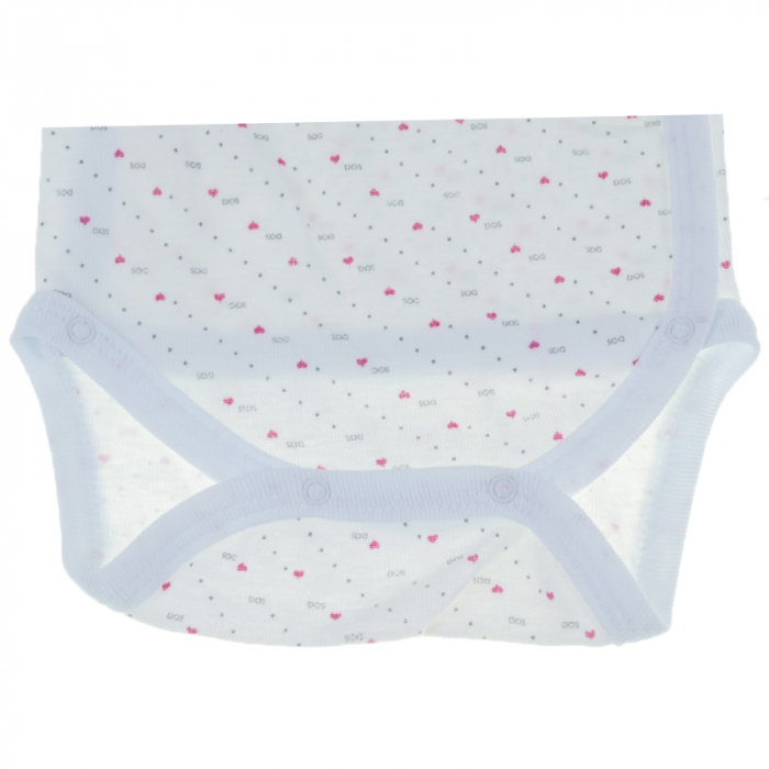 Body cu maneca lunga pentru fete Mini Bimbi BMB-003-62-cm, Alb [2]